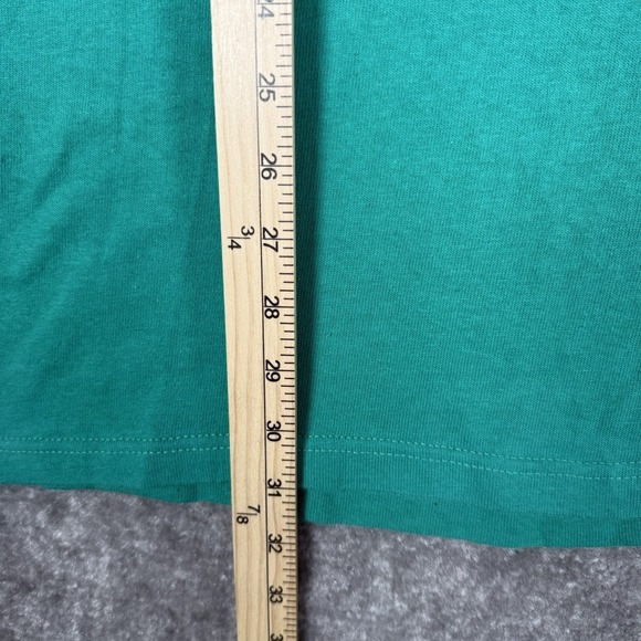 Vintage Champion T-Shirt Men's Large Green Logo Spellout USA Made Single Stitch - Picture 7 of 7